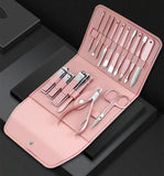 Steel Nail Clippers Set With Folding Bag